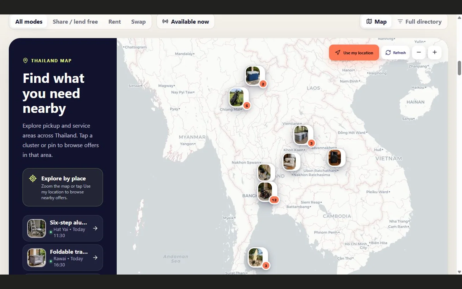Screenshot of Share Thailand